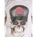 Cool Skull Screen Printing Fashion Custom Cotton Wholesale Men Camiseta